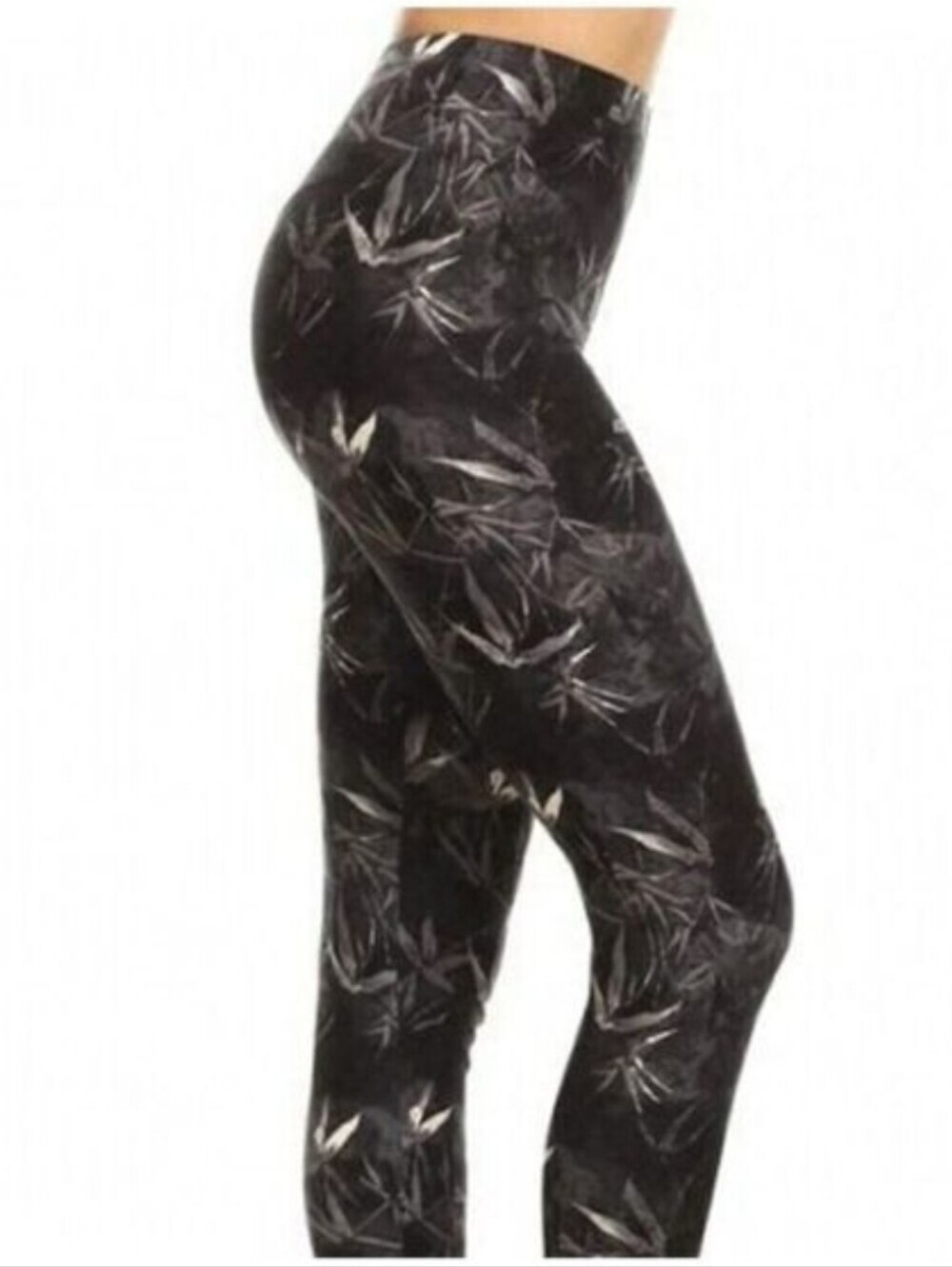 LEGGINGS DEPOT Bamboo Print Full length Leggings Size 18 NWT